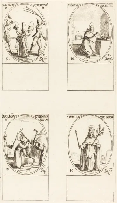 Sts. Gorgonius & Dorothy; St. Nicholas of Tolentino; St. Polianus & Nemesian; St. Pulcheria