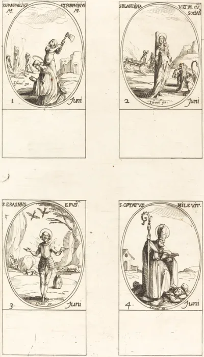 Sts. Pamphilius and Porphyrius; St. Blandina and Companions; St. Erasmus; St. Optatus