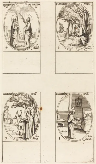 Sts. Philoteus and Theotimus; St. Leonard; St. Florentinus; St. Godfrey