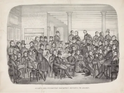 Studentensociëteit Minerva te Leiden, ca. 1830-1835