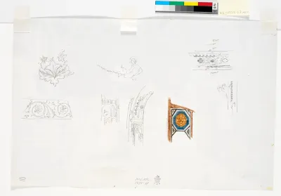 Studie af dekorative detaljer