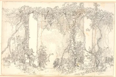Studie af en pergola på Capri