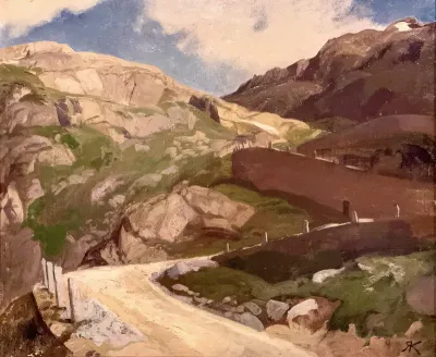 Studie der Gotthardstrasse 1873
