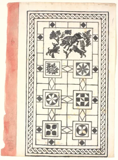 Studie efter pompejansk gulv