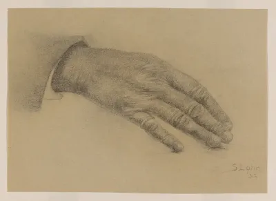 Studie gestrekte hand