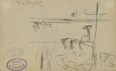 Studie, mogelijk van figuren in een landschap