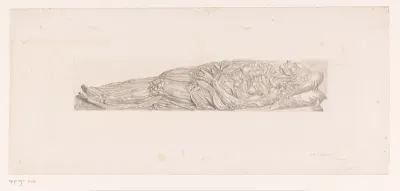 Studie naar een grafmonument voor een vrouw