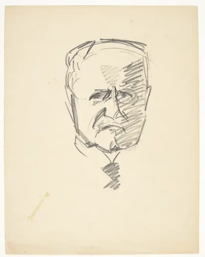 Studie til portræt af dr.med. Carl Lorentzen (1860-1932)