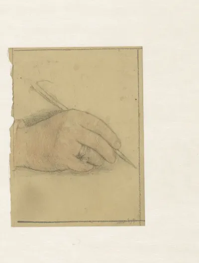 Studie van de hand van Geheimrat M. Kempner