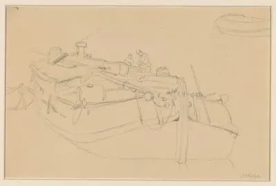 Studie van een beurtschip
