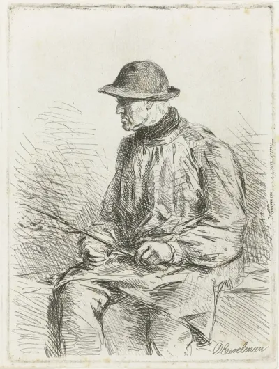 Studie van een boer