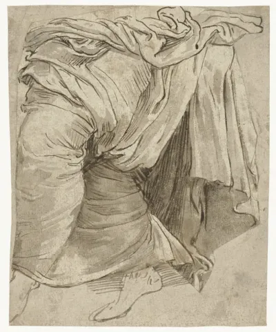 Studie van een draperie