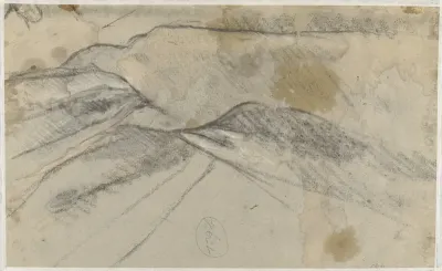 Studie van een hand, doek vastgrijpend