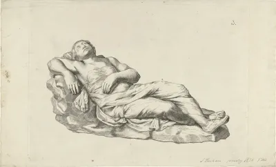 Studie van een klassieke sculptuur