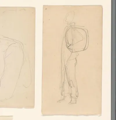 Studie van een staande figuur