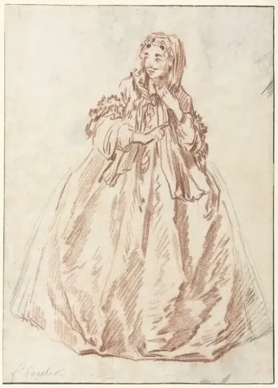 Studie van Mascarille, in travestie