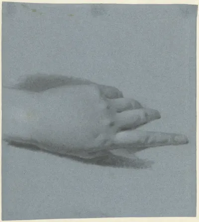Studie voor de linkerhand van Catharina Nahuys, echtgenote van Mr. Rutger Jan Schimmelpenninck