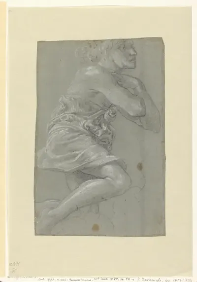 Studie voor een figuur in de wolken