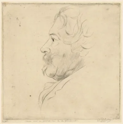 Studie voor een portret van E. de Goncourt