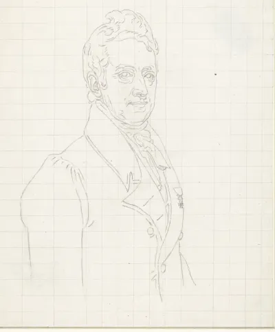 Studie voor het portret van Guillian Daniël Crommelin