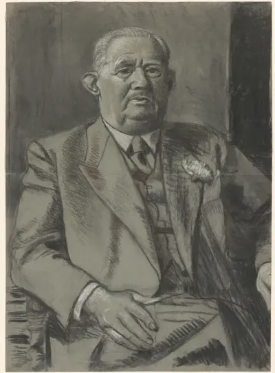 Studie voor portret van de heer L. Keurs