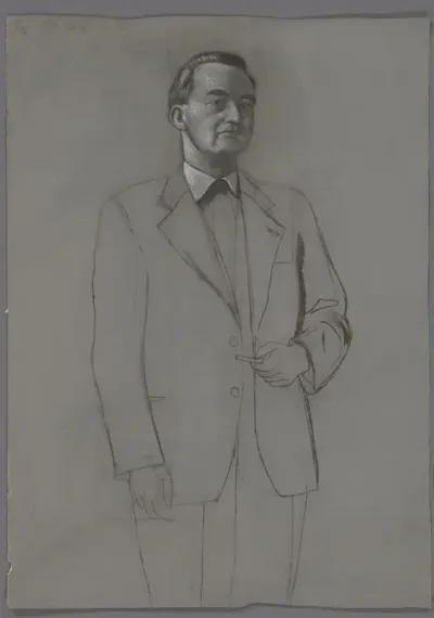 Studie voor portret van Gijsbert Leonard van den Bergh