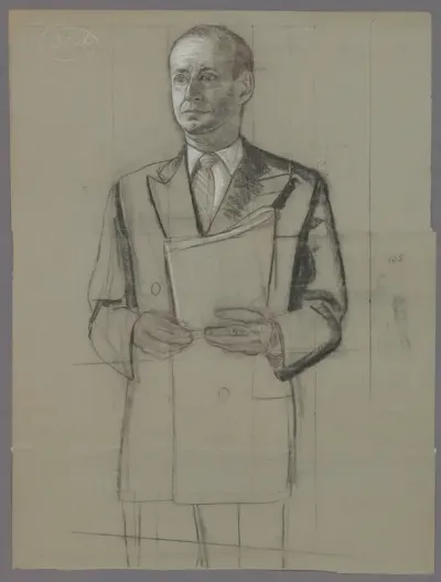 Studie voor portret van Ton Klep