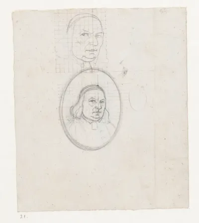 Studie voor zelfportret Jan Brandes