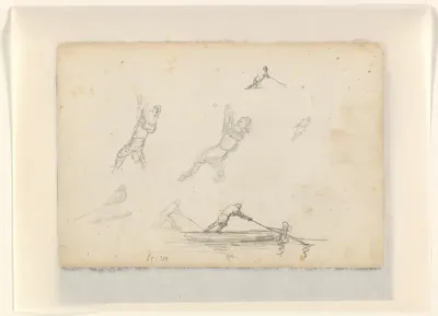 Studieblad met figuren