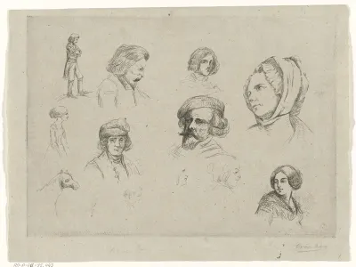 Studieblad met kopstudies
