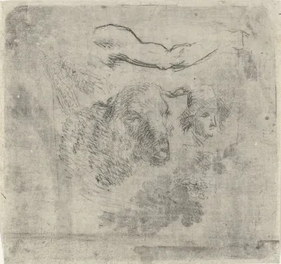 Studieblad met schaap