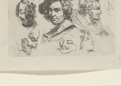 Studieblad met zes koppen
