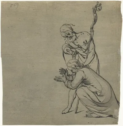 Studieblad voor of naar De doop van Christus
