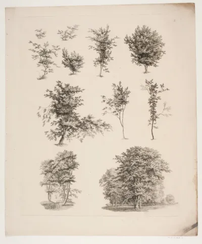 "Studier efter Naturen med Hensyn til Landskabstegning af S.H. Petersen", nr. 3