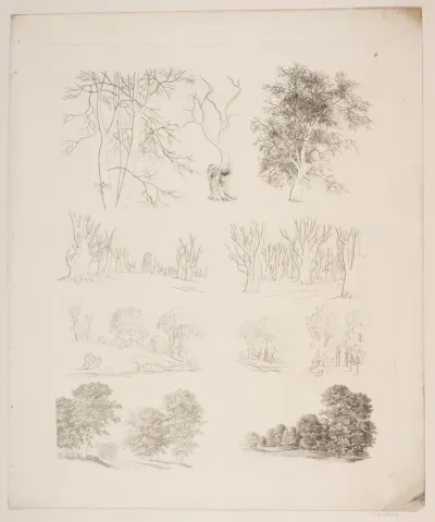 "Studier efter Naturen med Hensyn til Landskabstegning af S.H. Petersen", nr. 4