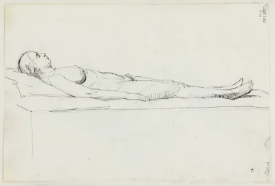 Studier til museets maleri "Jairi datter" (kms835)