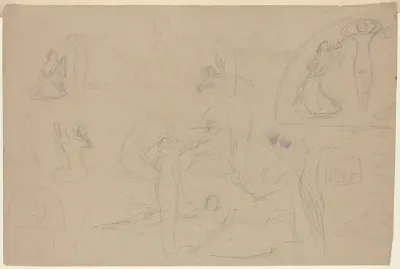 Studies for a Lunette [verso]