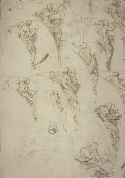 Studies for Prophets in Spandrels