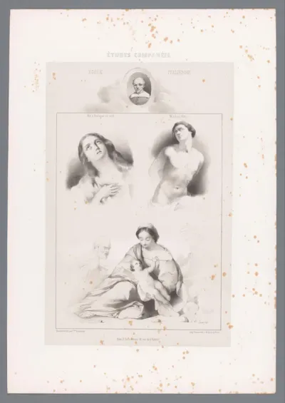 Studies naar schilderkunst van Guido Reni