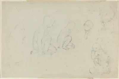 Studies of a Kneeling Boy