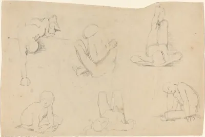 Studies of a Male Figure