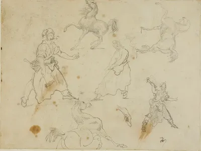Studies of Blacksmiths and Horses