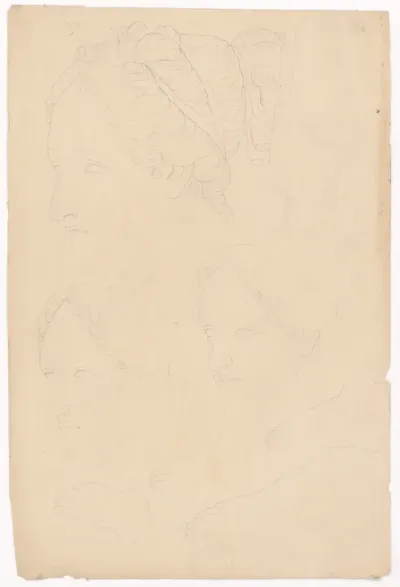 Studies of Female Heads According to Antique Casts