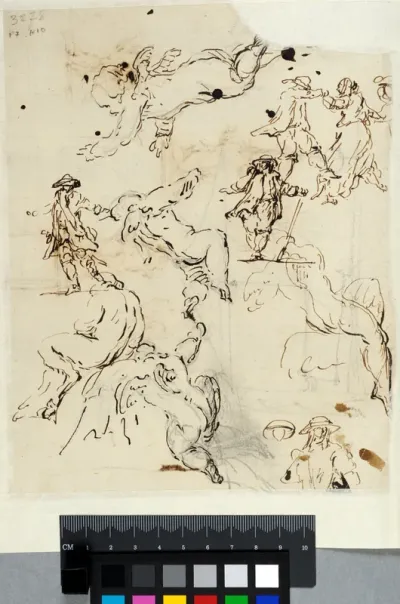 Studies of Figures and of Putti