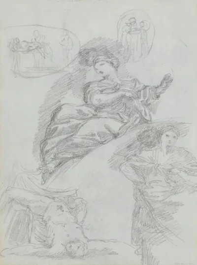 Studies of Figures [verso]