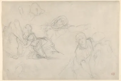 Studies of the Virgin and Holy Women for "The Lamentation"