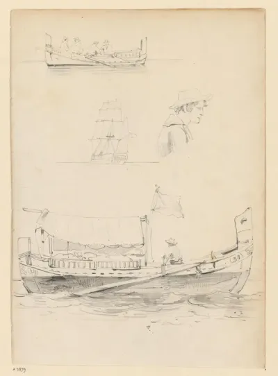 Studies van de boot van de loods