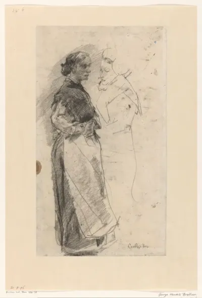 Studies van een lopende vrouw