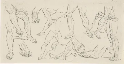 Studies van mannelijke benen
