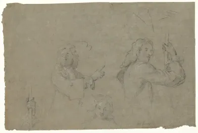 Studies van mannen en hand